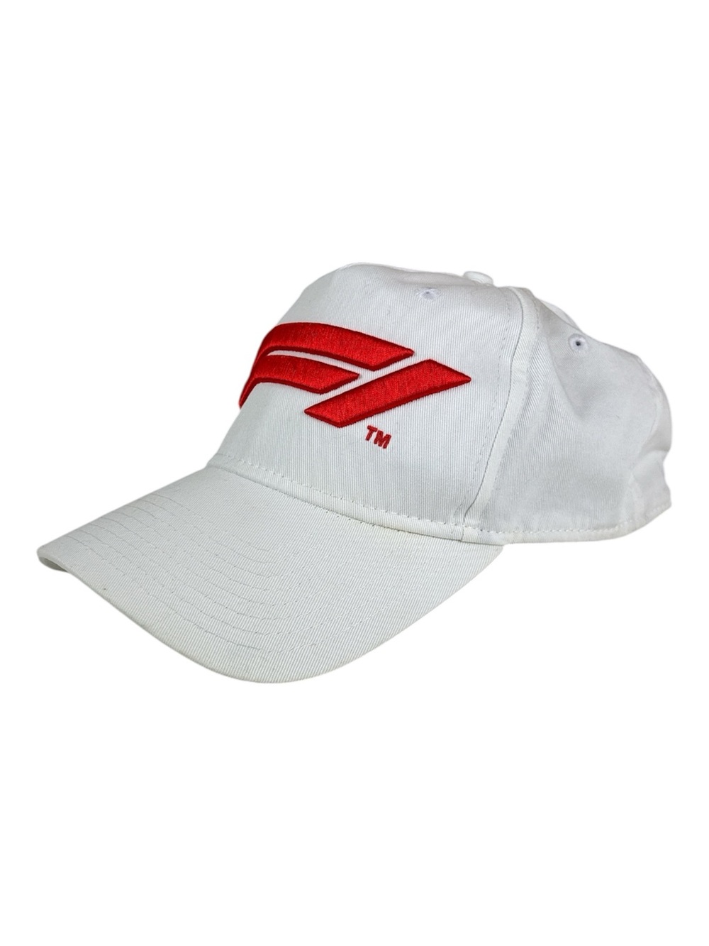 Formula 1 F1 Grand Prix Logo Baseball Cap white Cap with Red Logo
